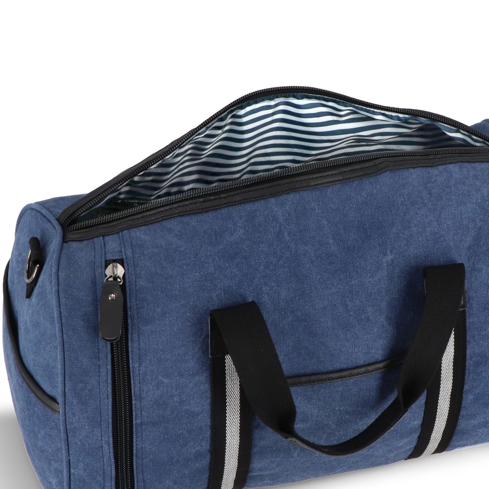Gerecycled katoenen canvas plunjezak Harper