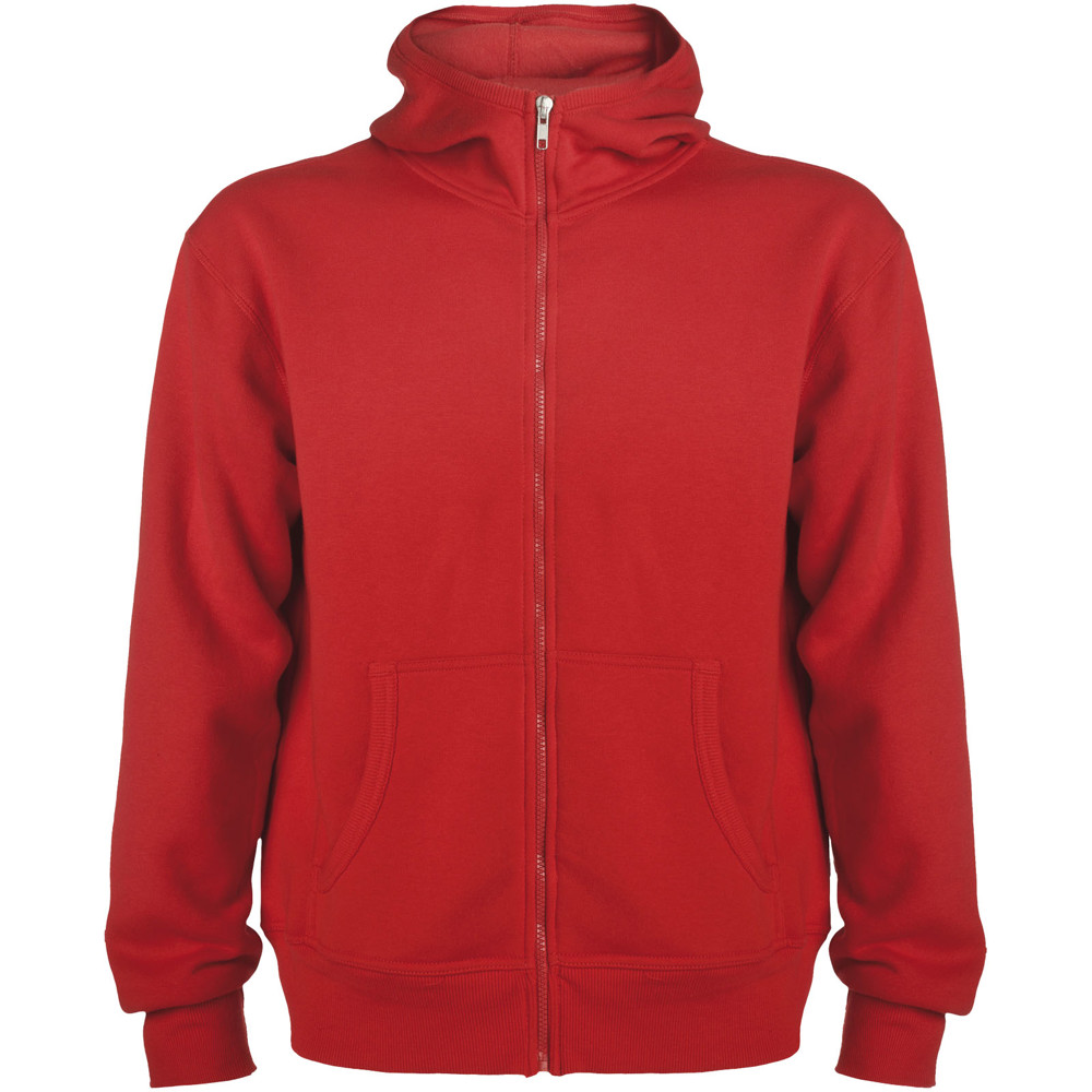 Montblanc 280 g/m² unisex hoodie met volledige rits - Rood