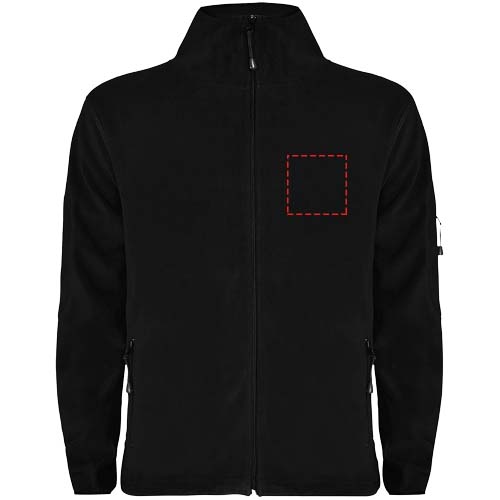 Luciane fleece herenjack met volledige rits
