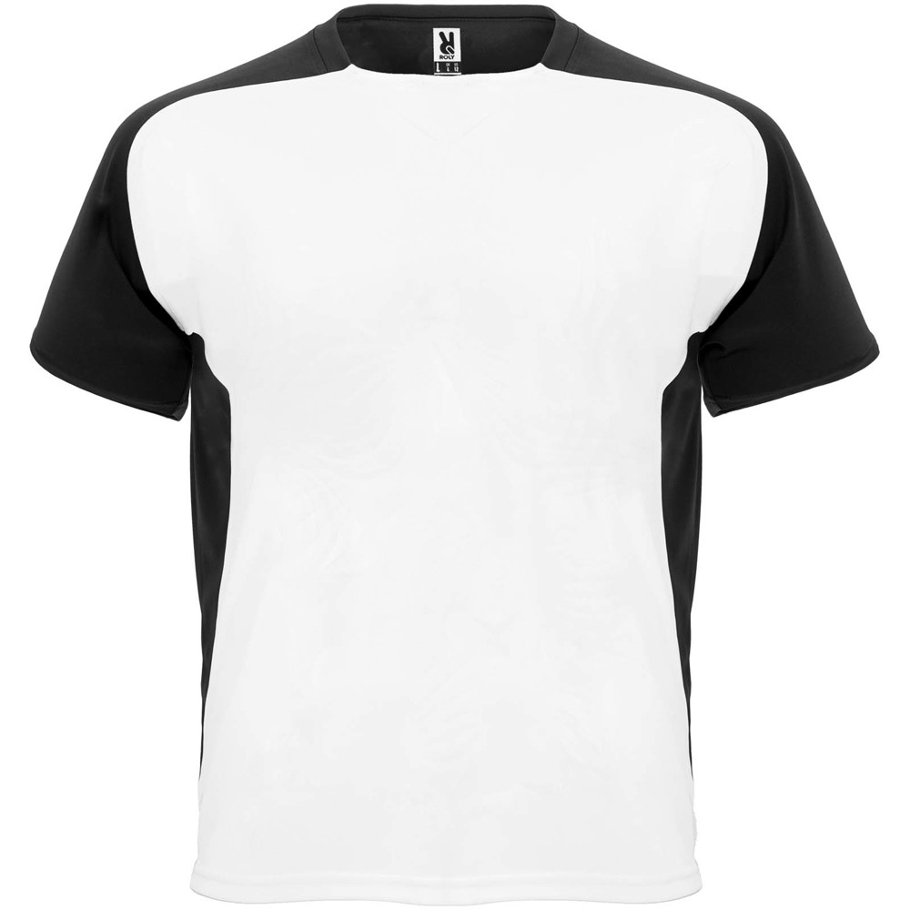 Bugatti 140 g/m² sportshirt met korte mouwen voor kinderen - Wit, Zwart