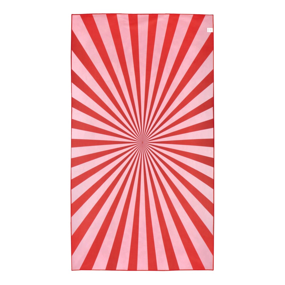 R-PET sneldrogende strandlaken 100x180cm met opbergzak (200g/m²) sublimatie