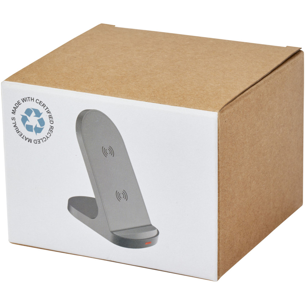 Loop draadloos dual coil laadstation van 15 W van gerecycled plastic