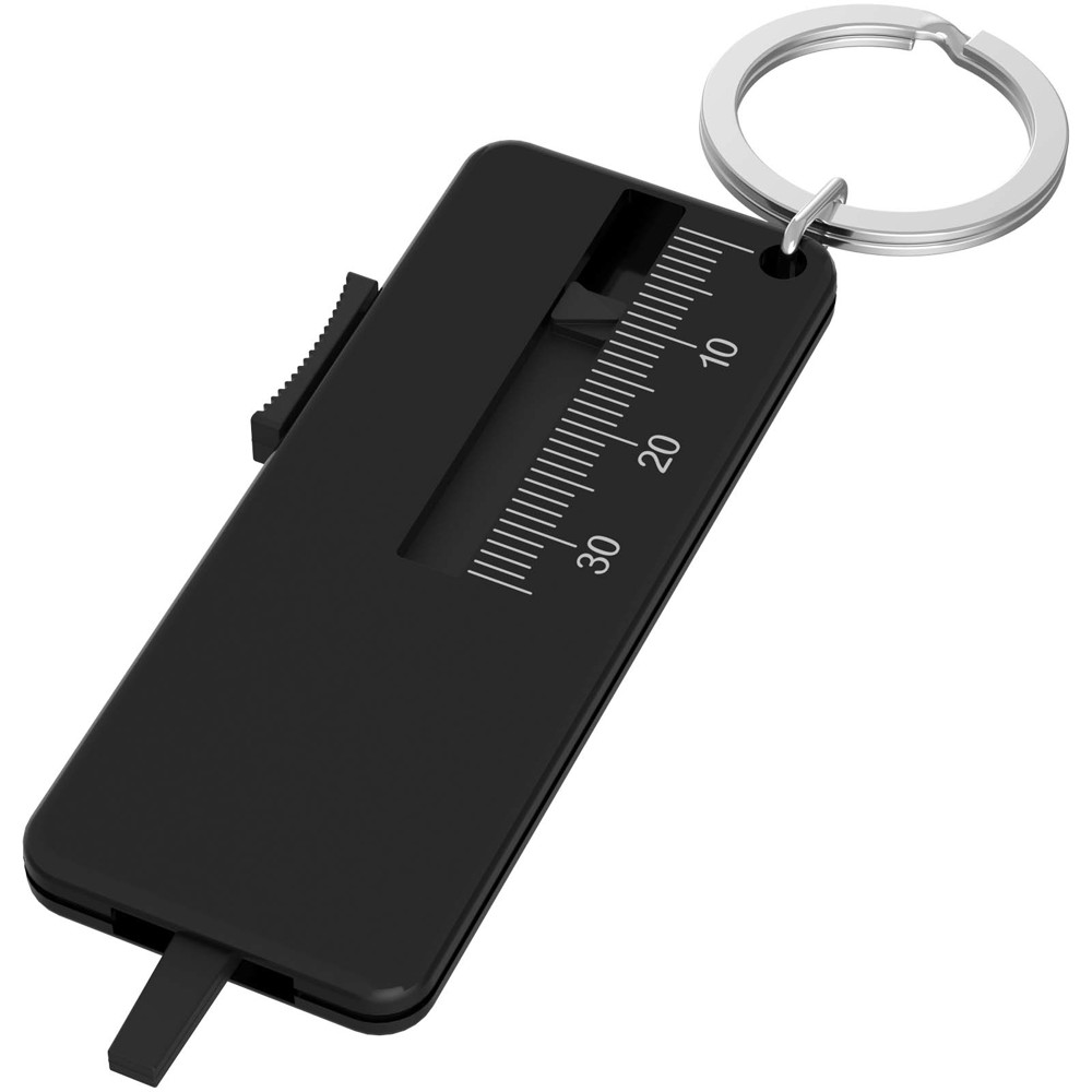 Rove sleutelhanger van gerecycled bandenprofiel - Zwart