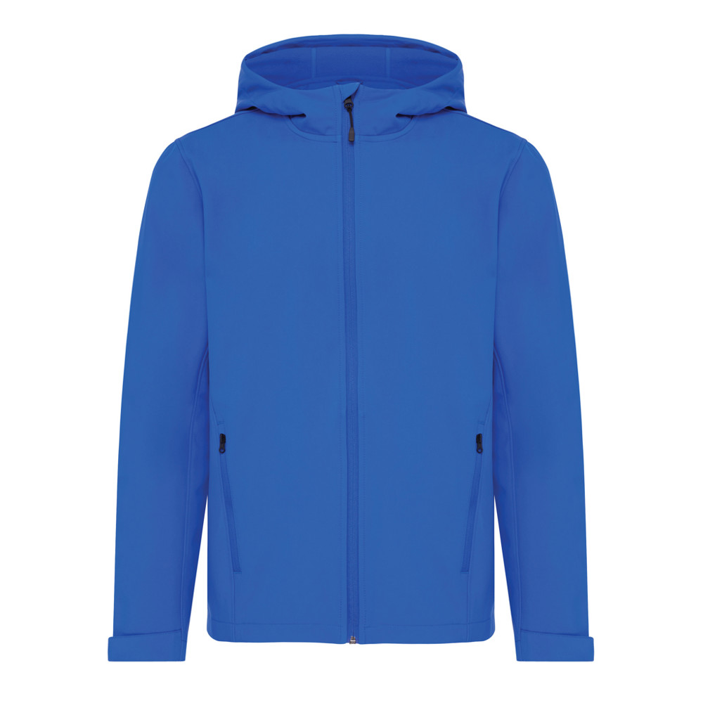 IQONIQ Makalu gerecycled polyester softshell jas - royal blue (± PMS 19-4050 TCX)