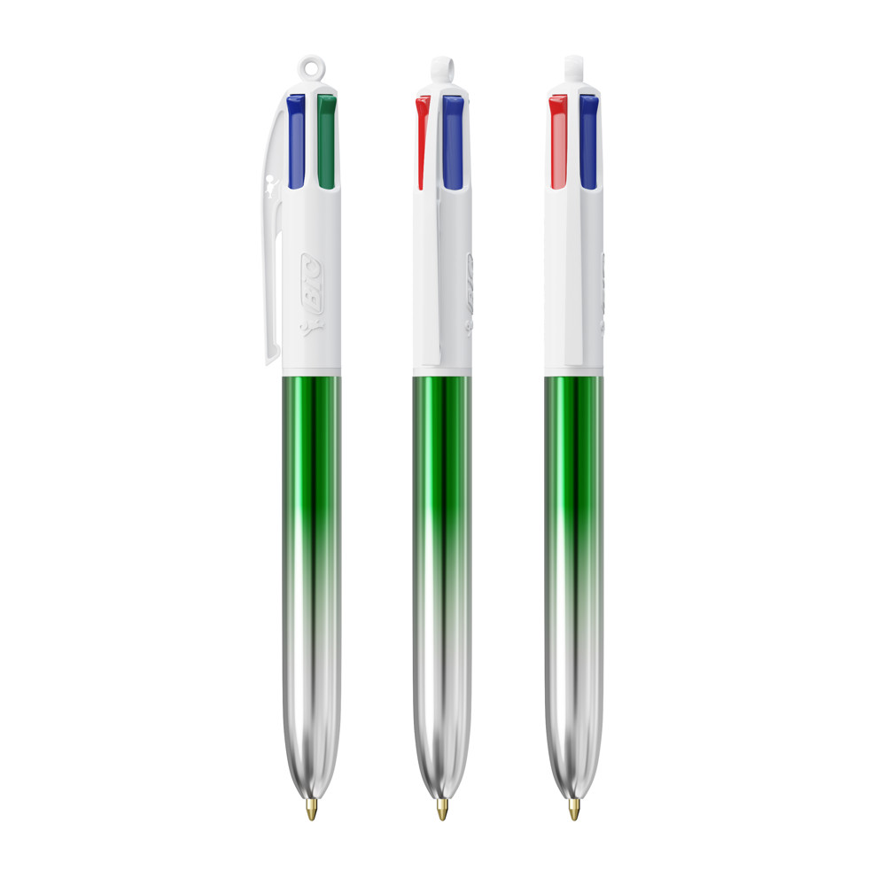 BIC® 4 Colours® Bicolor - Groen/Zilver