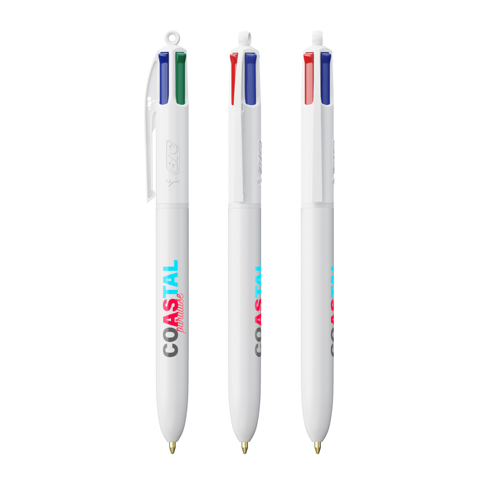 BIC® 4 Colours® ballpen - Wit