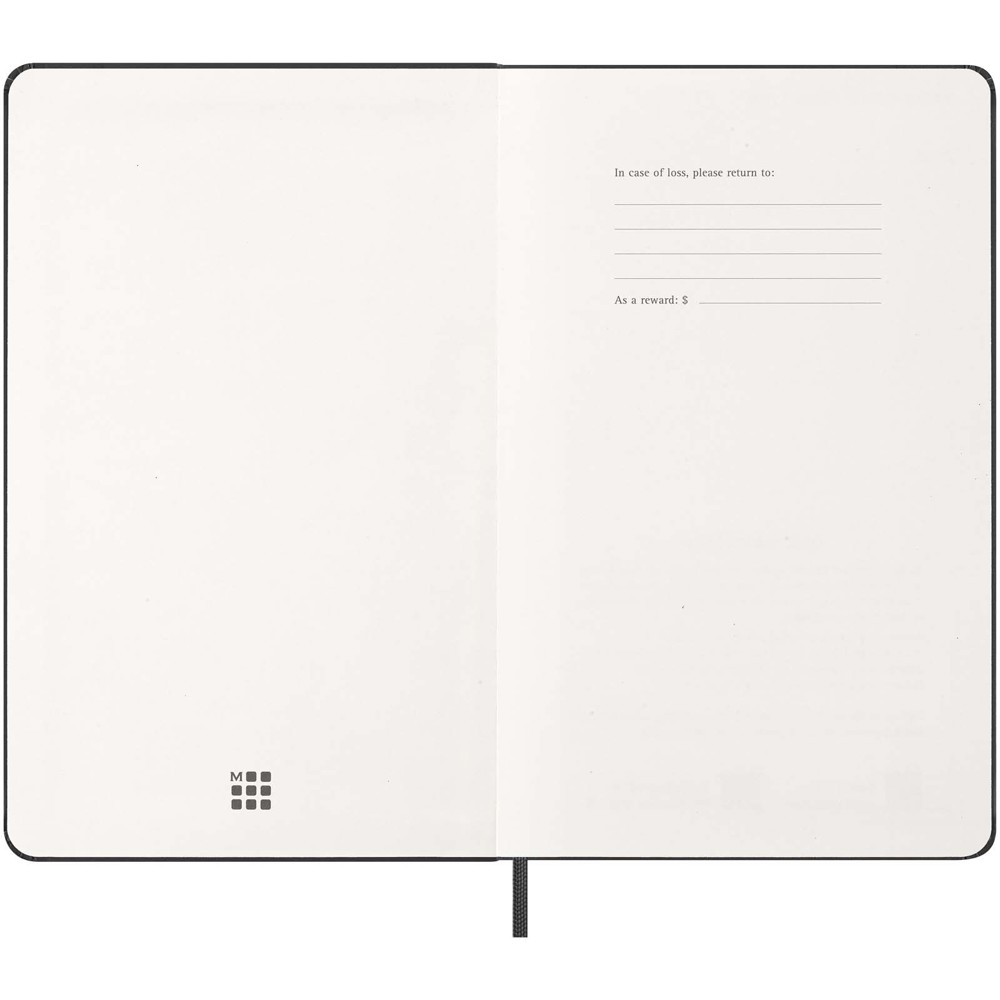 Moleskine dag-agenda voor 12 maanden met harde kaft