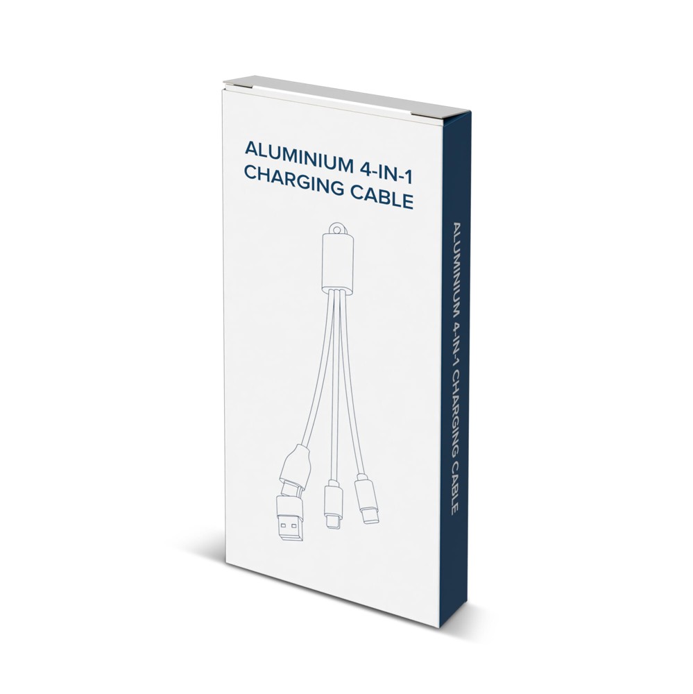 2-in-1 Oplaadkabel USB-A/C naar USB-C &amp; Lightning Aluminium