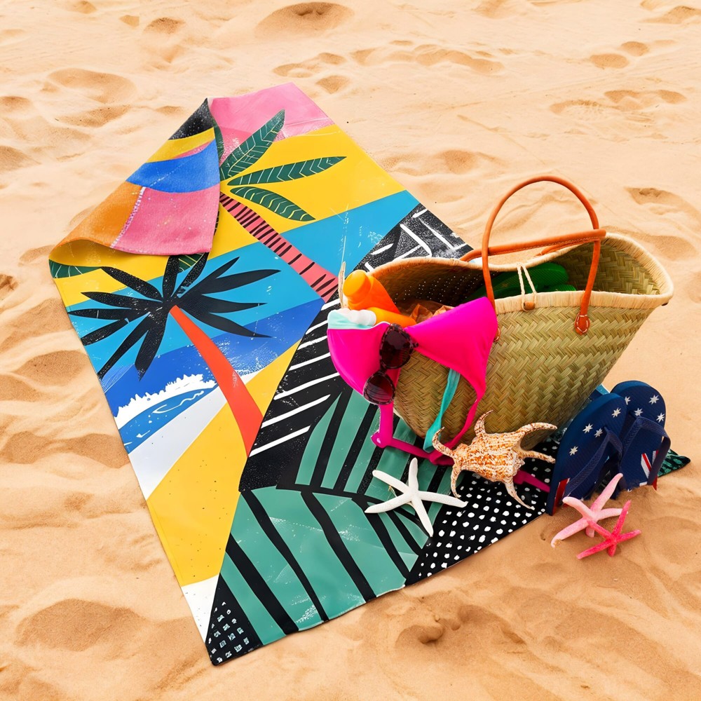 R-pet badstofhanddoek 70 x 140 cm (300 g/m²) sublimatie
