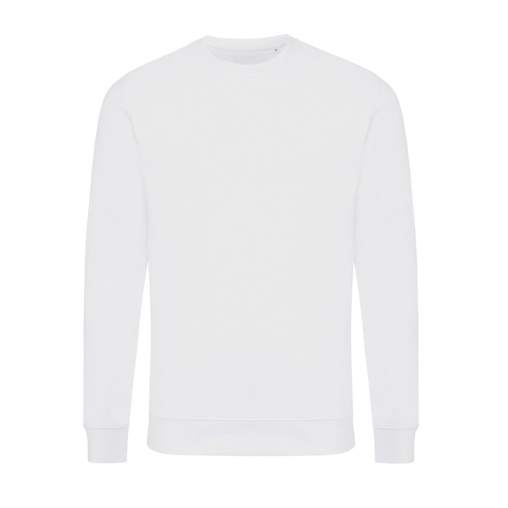 IQONIQ Zion gerecycled katoen sweater - recycled white (± PMS 11-0601 TCX)