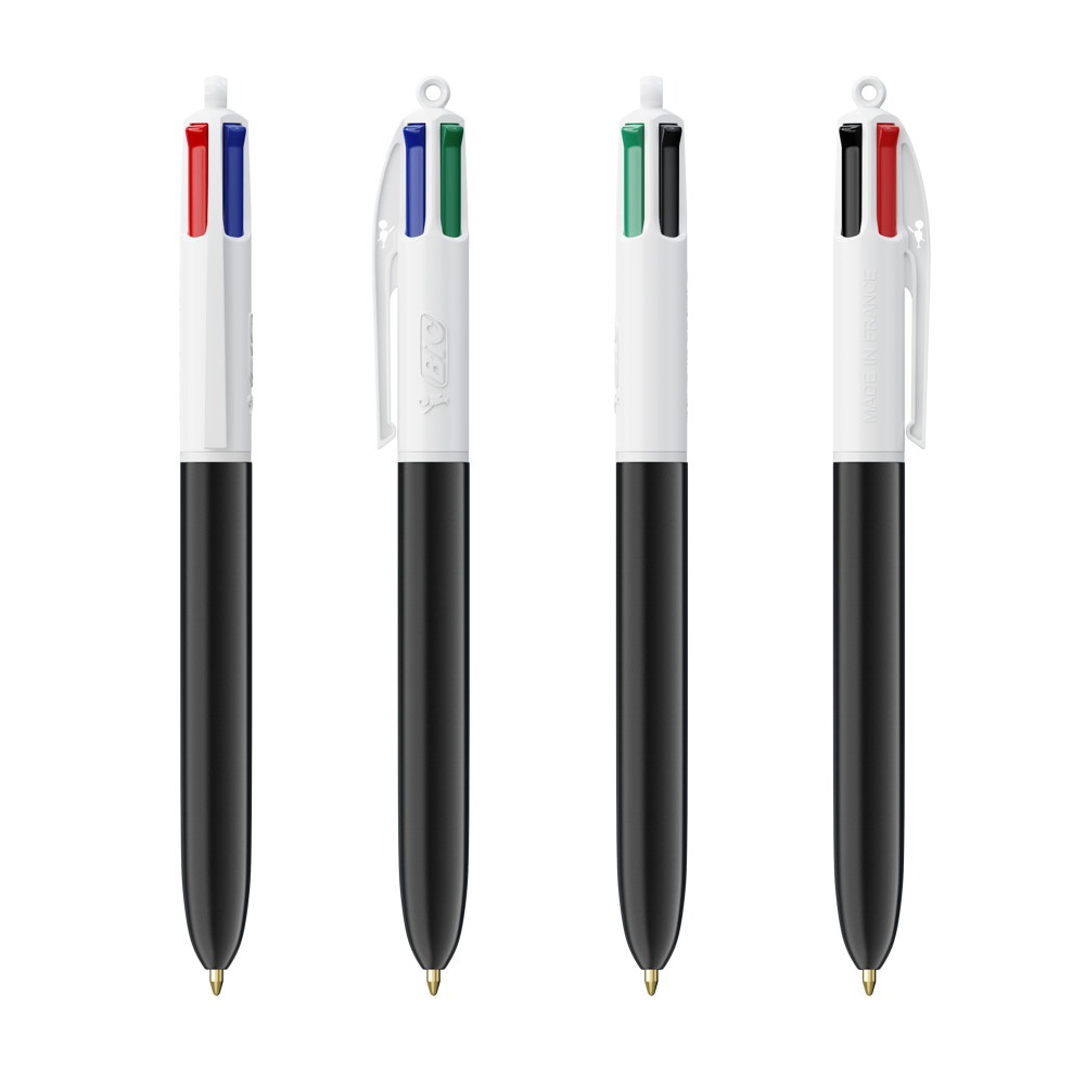 BIC® 4 Colours® ballpen + lanyard