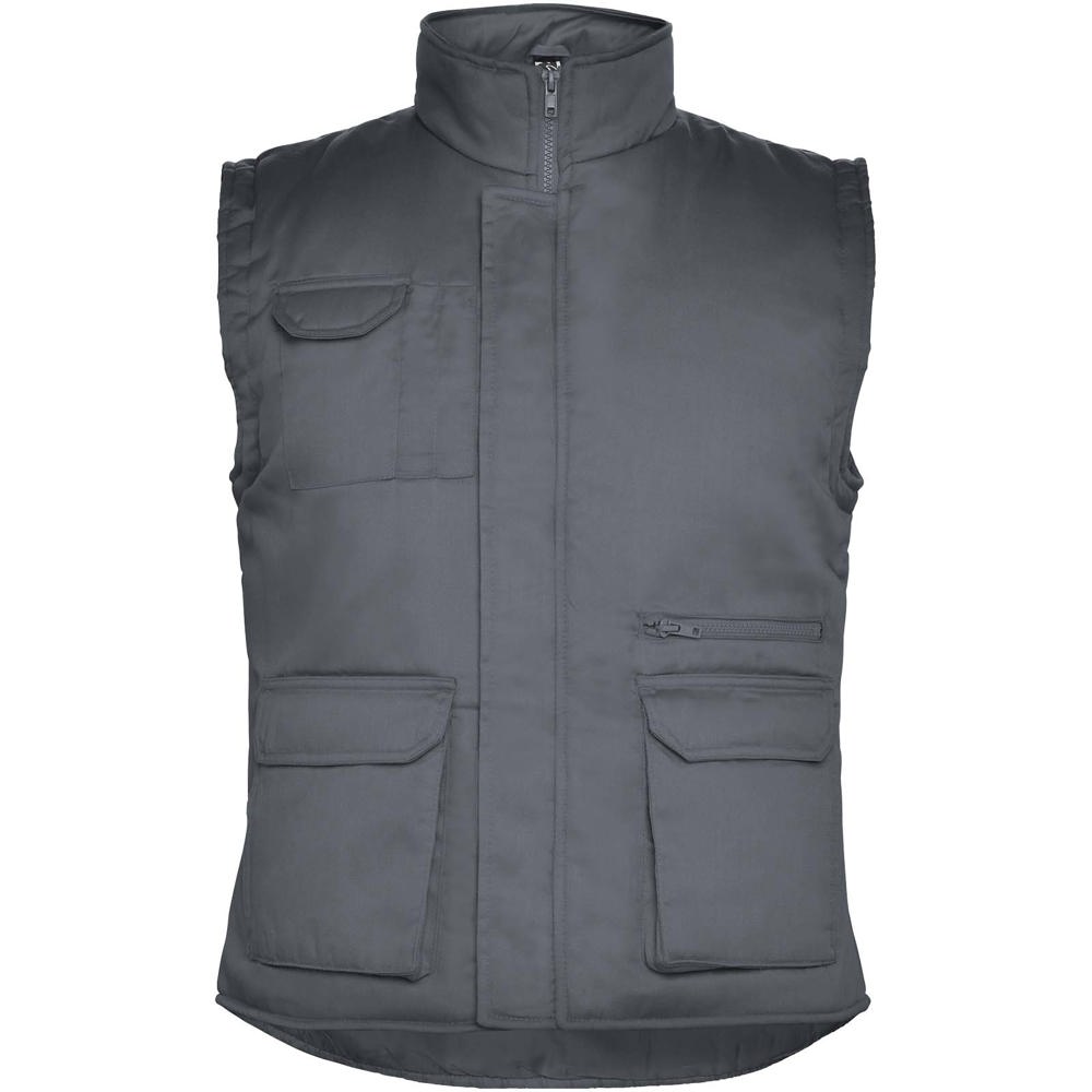 Almanzor multifunctionele werkbodywarmer met hoge kraag - Lood