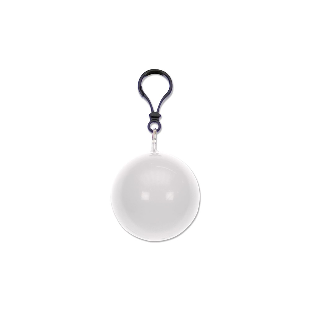 Bal met regenponcho - Wit