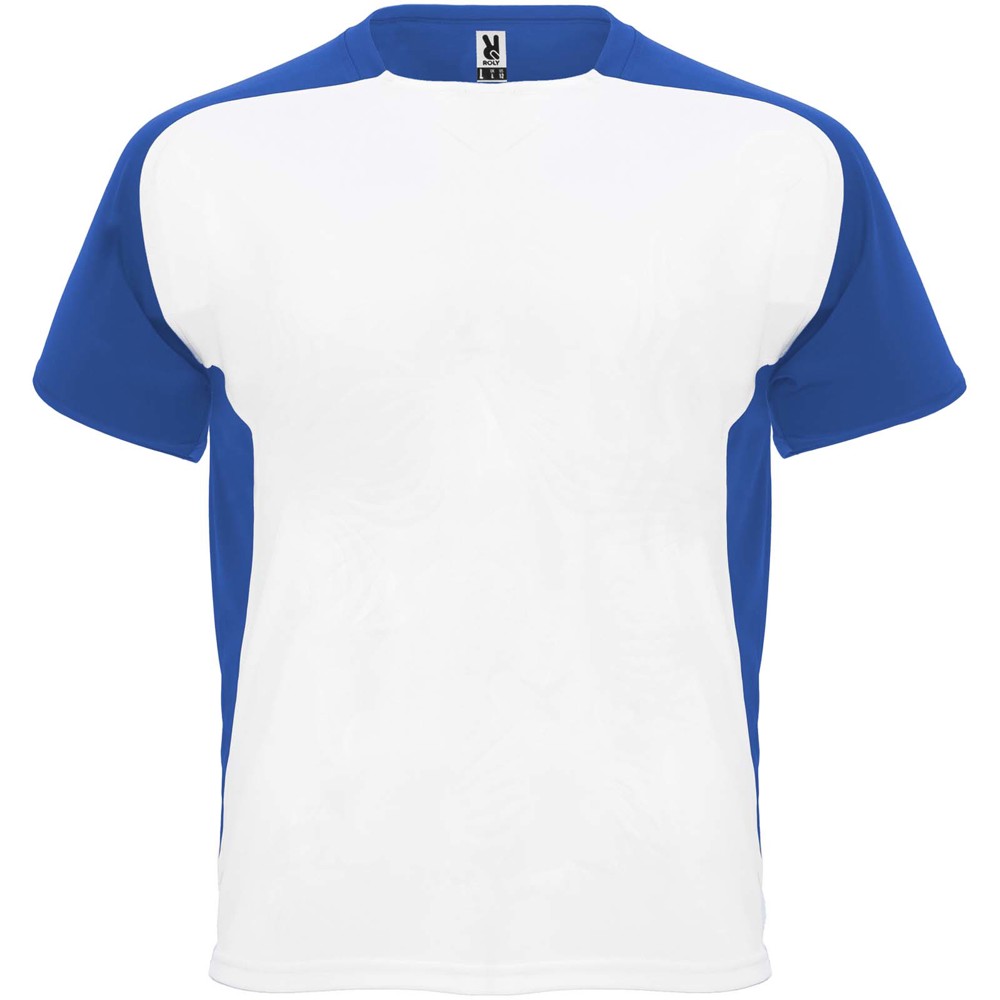 Bugatti 140 g/m² sportshirt met korte mouwen voor kinderen - Wit, Koningsblauw