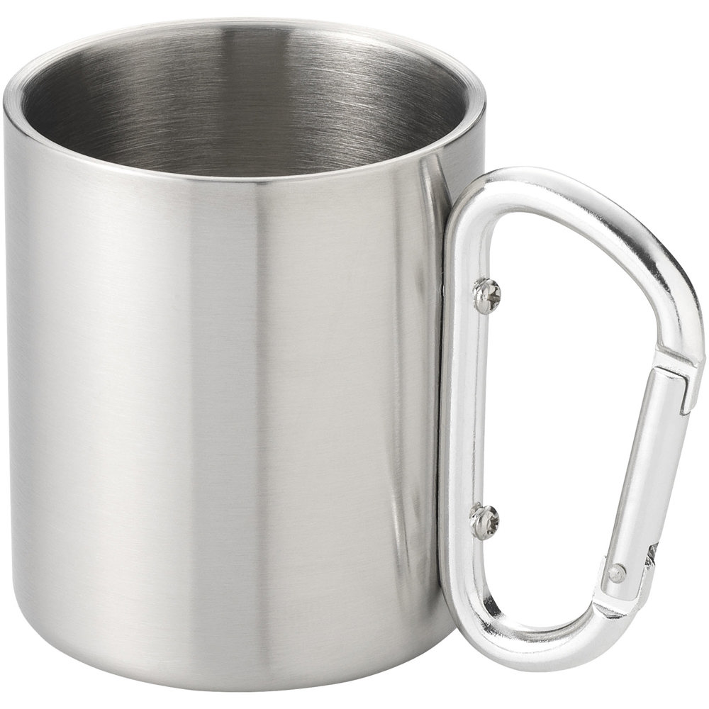 Alps 200 ml geïsoleerde beker met karabijnhaak - Zilver
