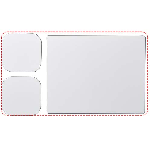 Brite-Mat® combiset 3 van muismat en onderzetter