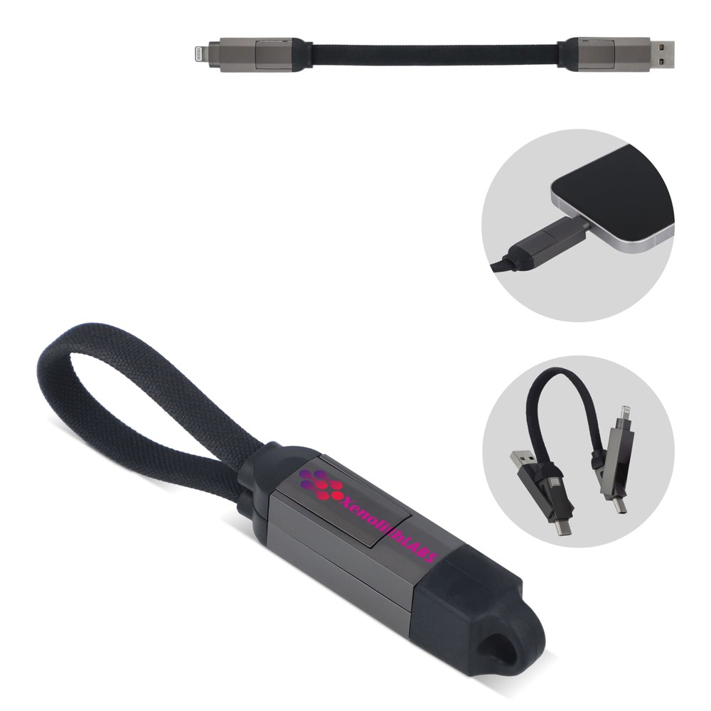 Multifunctionele 4-in-1 Kabel Sleutelhanger formaat 60 W