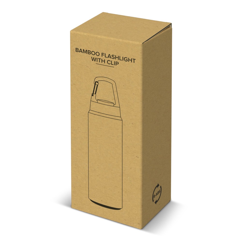 Bamboe zaklamp met clip