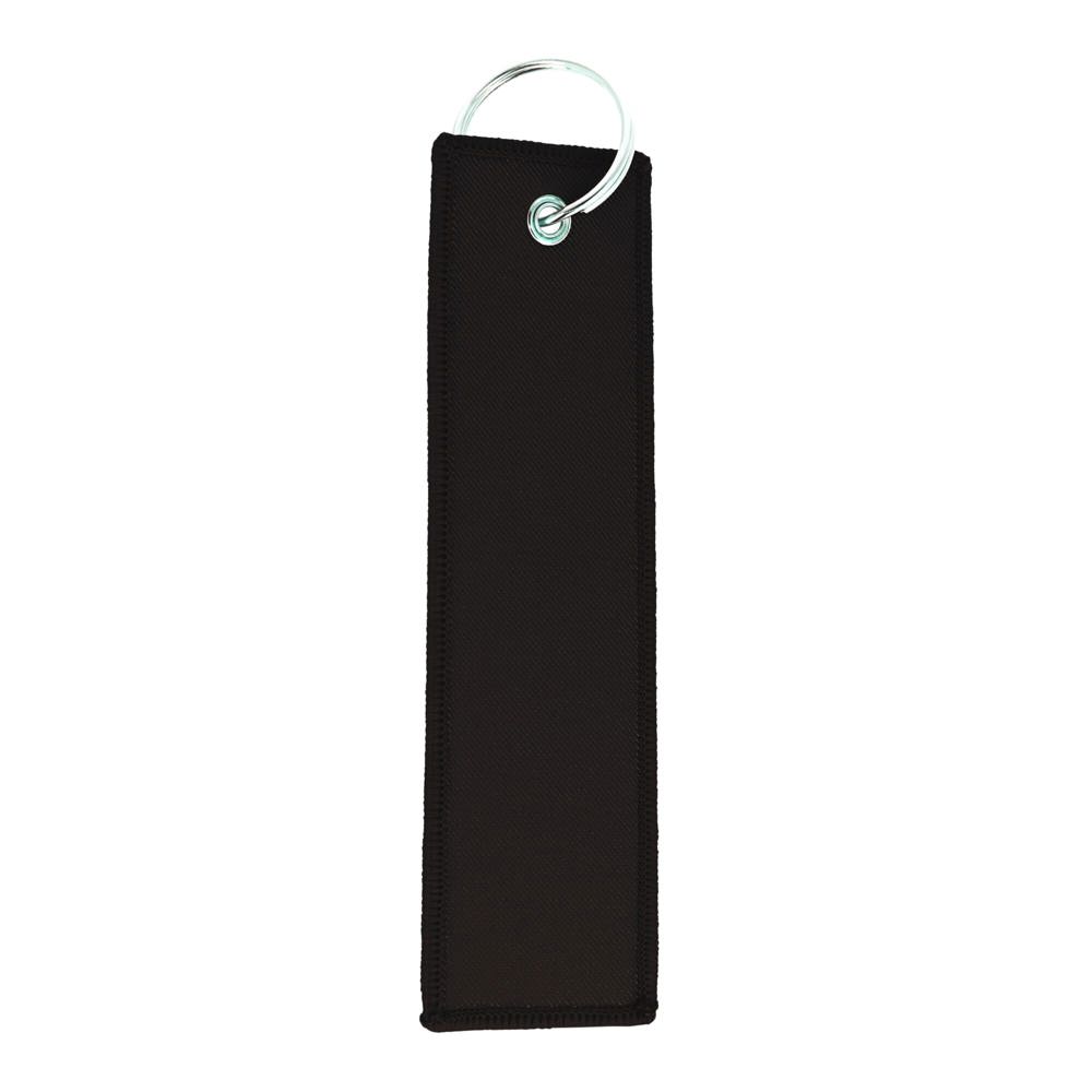 Flight tag met sleutelhanger - Zwart