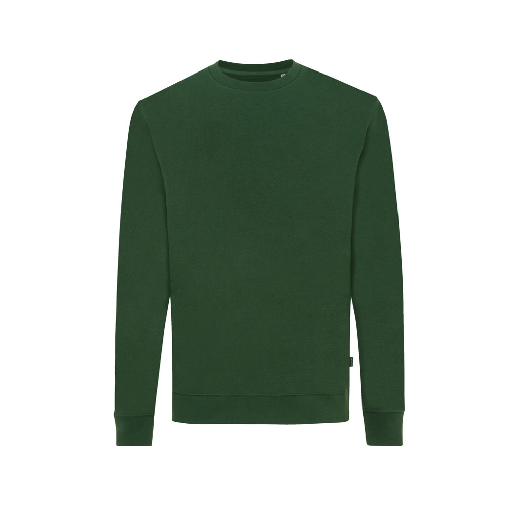 IQONIQ Zion gerecycled katoen sweater - forest green (± PMS 19-5920TCX)