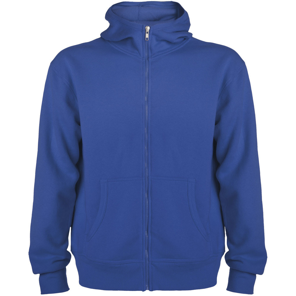 Montblanc 280 g/m² unisex hoodie met volledige rits - Koningsblauw
