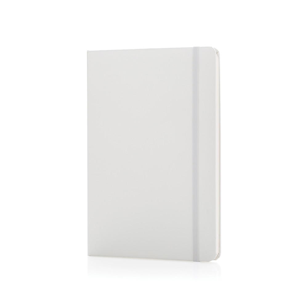 A5 hardcover notitieboek - wit (± PMS White)