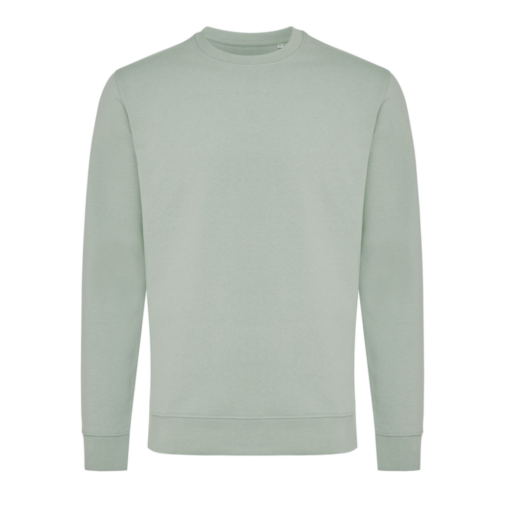 IQONIQ Zion gerecycled katoen sweater - iceberg green (± PMS 15-5205 TCX)