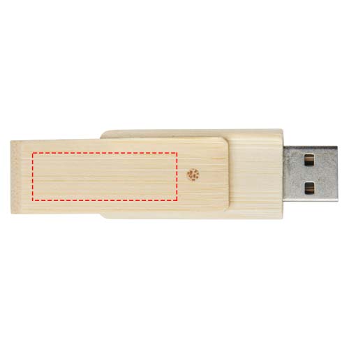 Rotate USB flashdrive van 4 GB van bamboe