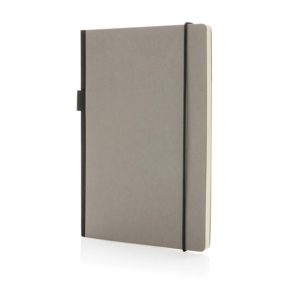 A5 deluxe kraft hardcover notitieboek - grijs (± PMS 2332C)