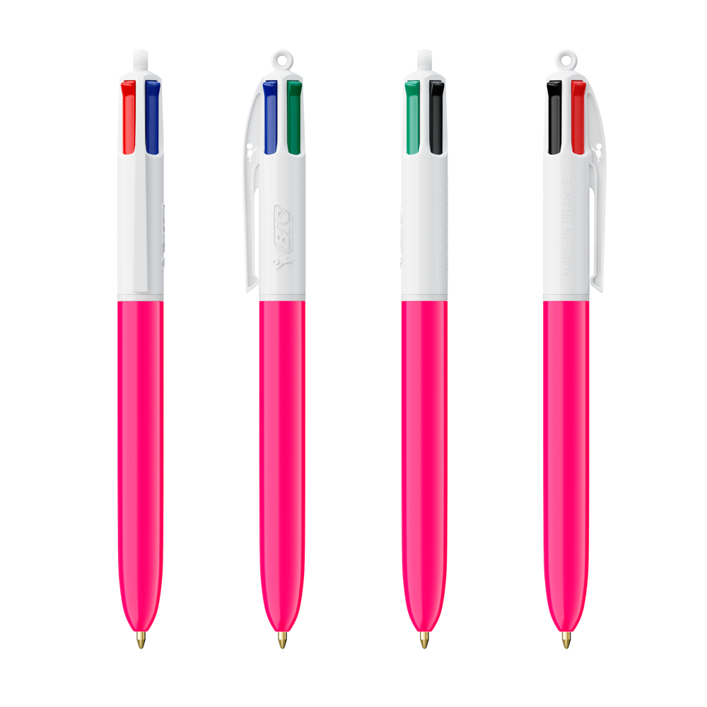BIC® 4 Colours® ballpen + lanyard