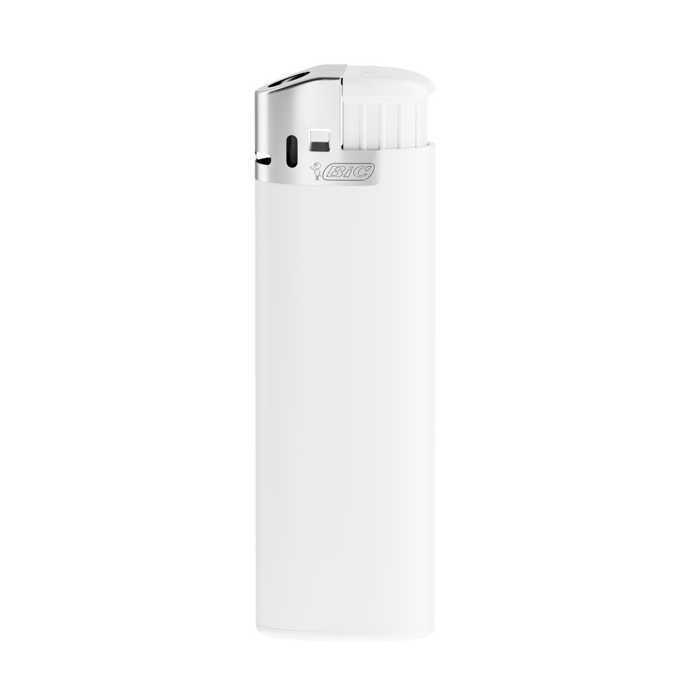BIC® J38 Chroom Kapaansteker - Ondoor ondoorzichtig wit lichaam, witte basis, op. Witte vork, Chrome Hood