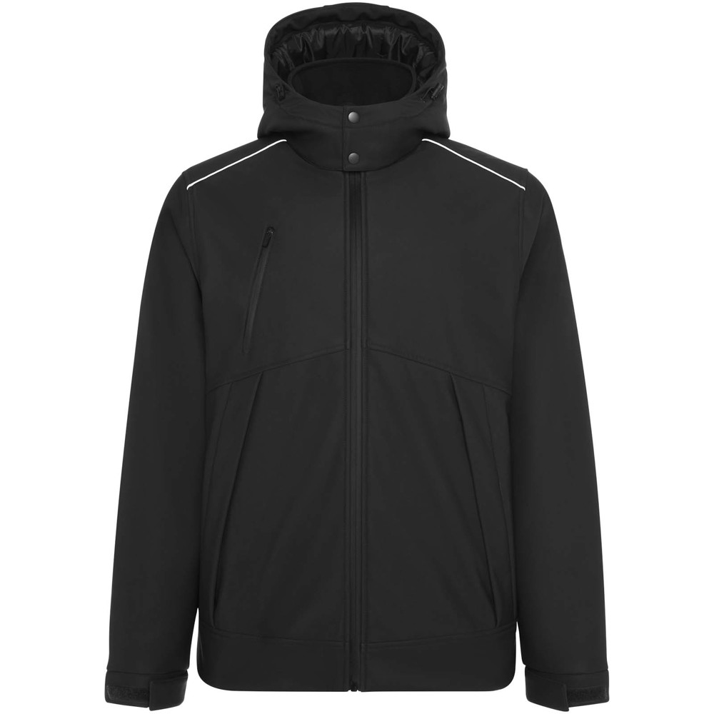 Emin gewatteerde unisex thermoparka - Zwart