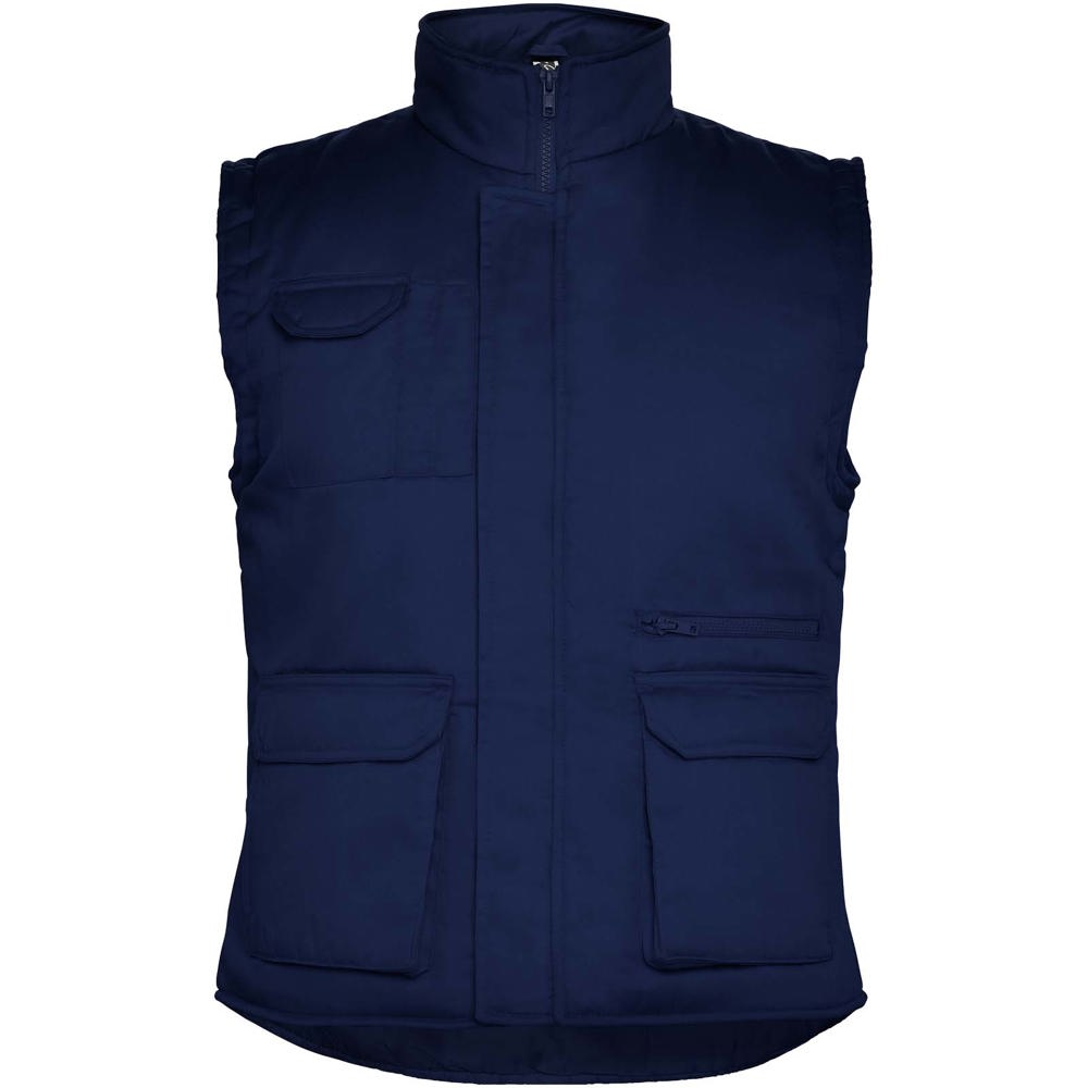 Almanzor multifunctionele werkbodywarmer met hoge kraag - Marineblauw