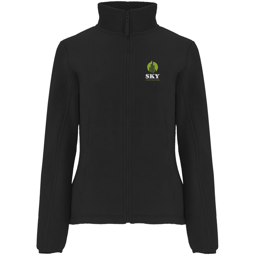 Artic fleece damesjack met volledige rits