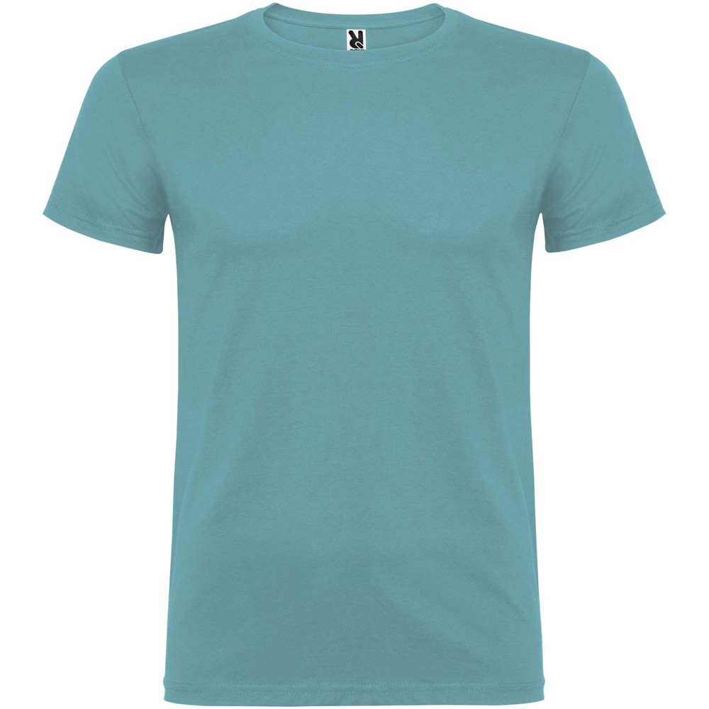 Beagle 155 g/m² herenshirt met korte mouwen - Stoffig blauw